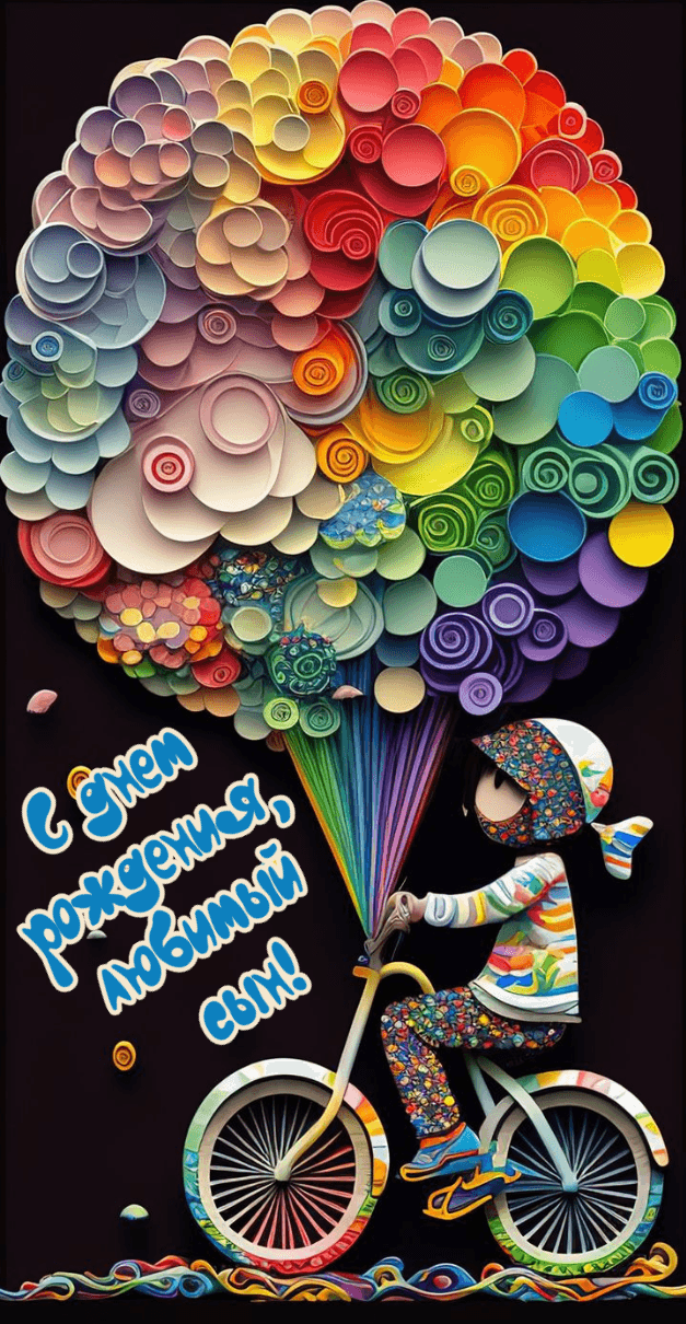 С днем  рождения,  любимый  сын!