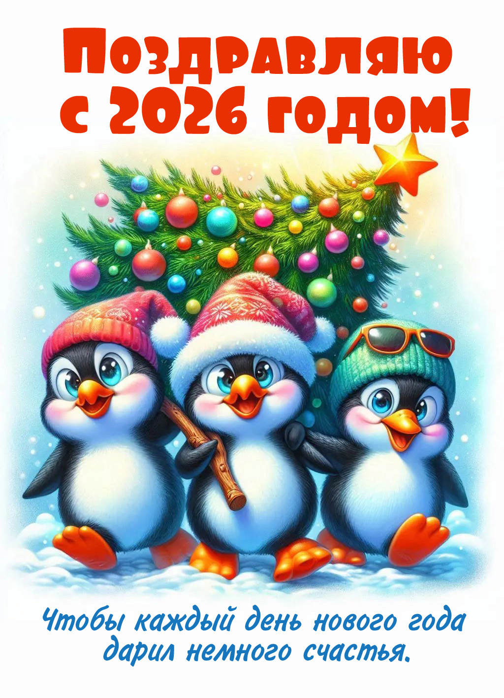 Чтобы каждый день нового года дарил немного счастья.