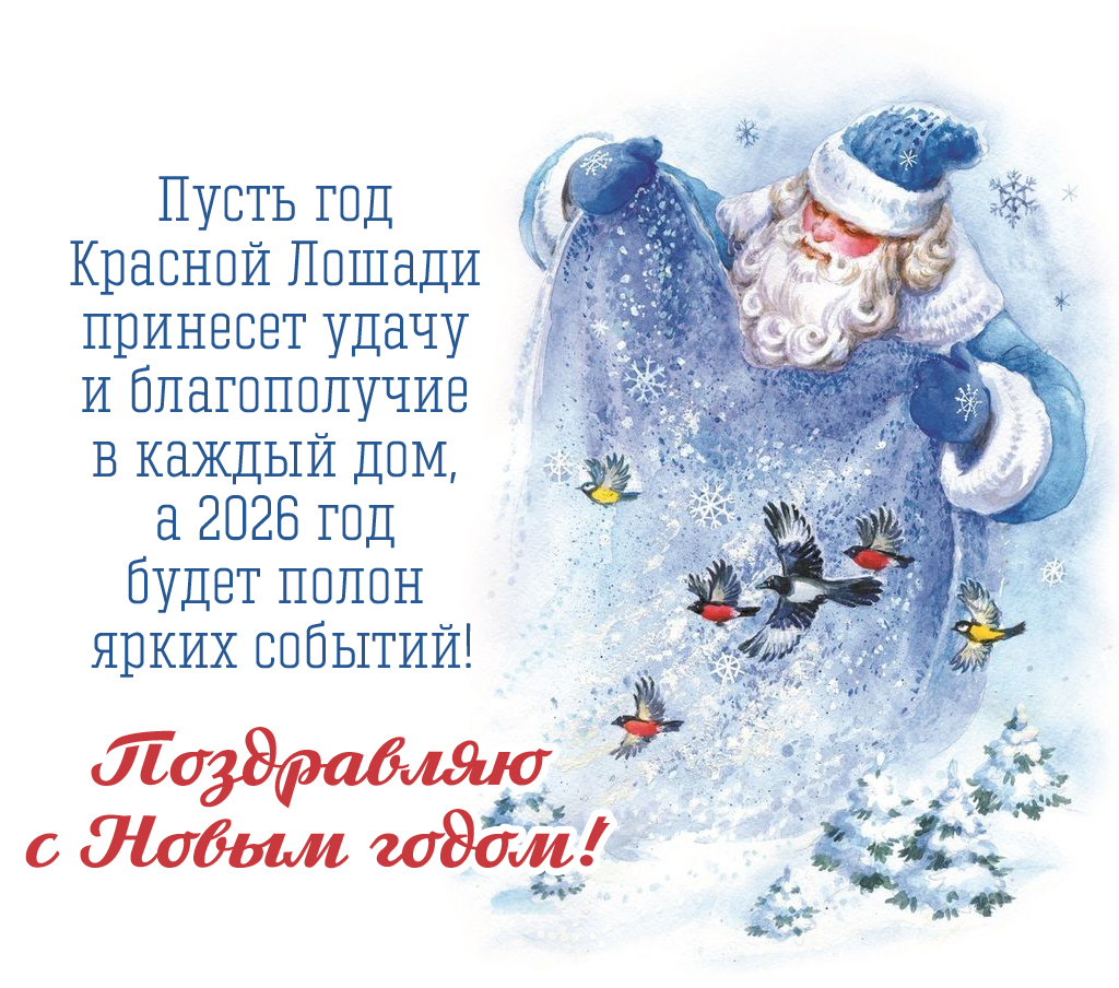 Пусть год Красной Лошади принесет удачу и благополучие в каждый дом, а 2026 год будет полон ярких событий!