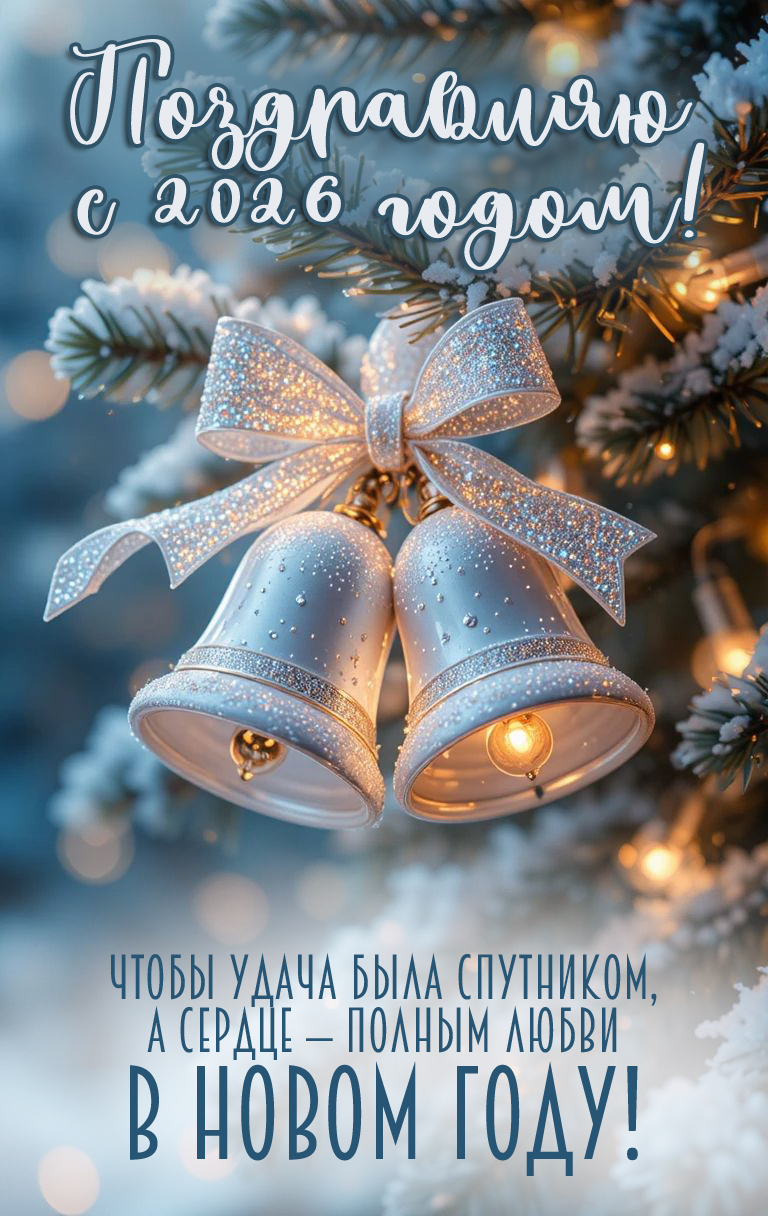Чтобы удача была спутником, а сердце — полным любви в Новом году!